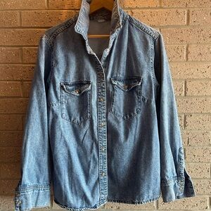 H&M Classic Denim Button-Up Shirt
